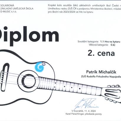 Krajské kolo soutěže žáků ZUŠ ve hře na kytaru 1